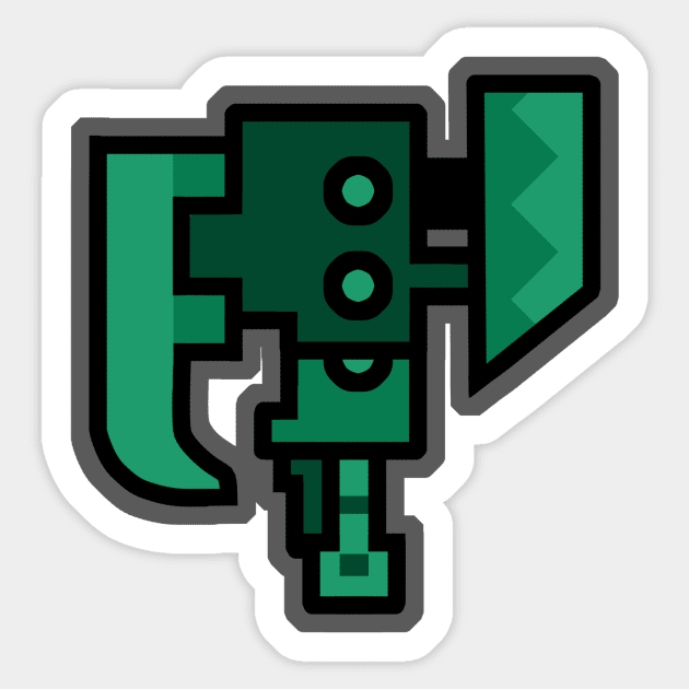 Switch Axe | Monster Hunter Sticker by YhaniDoriasArts